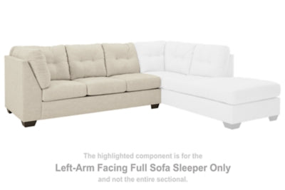 Left-Arm Facing Full Sofa Sleeper