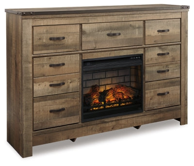 Dresser with Electric Fireplace