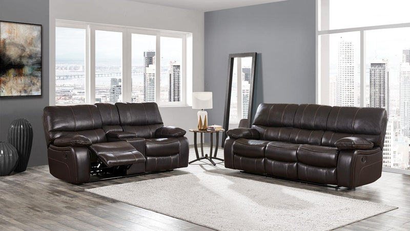 Espresso 2pc leather recliners